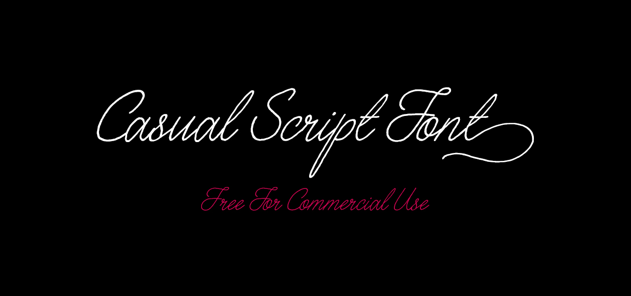 Free Casual Script Font – 160 Stylistic Alternatives!