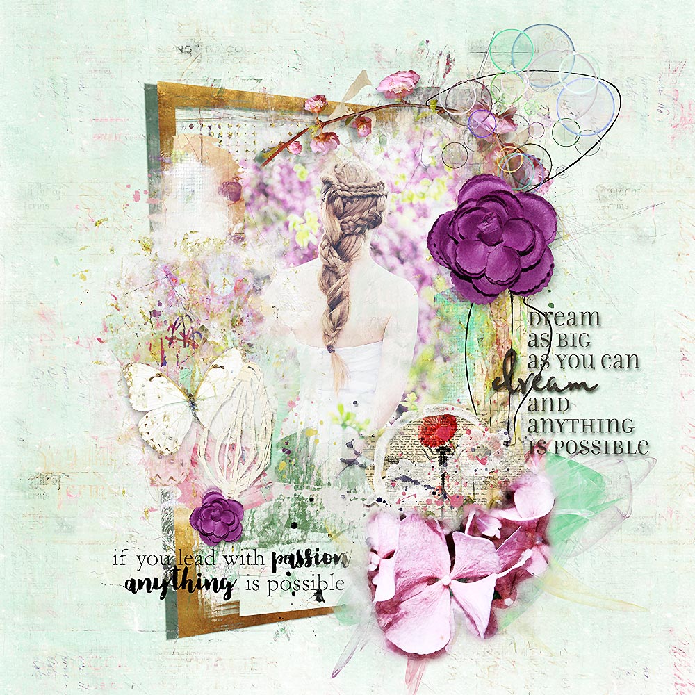 Layout Inspiration ” Anything is possible  ” from Heike/LiMa Inspirations