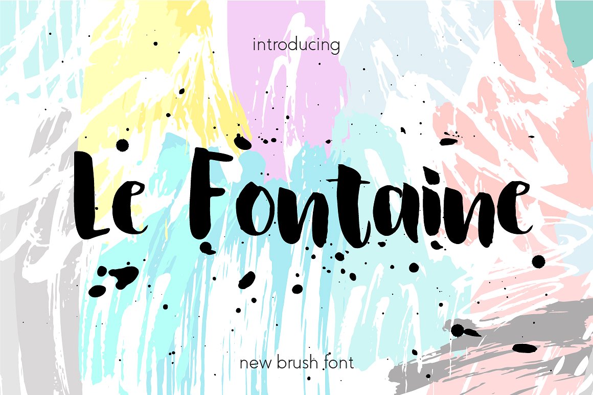 Le Fontaine Brush Font . Free for one Week