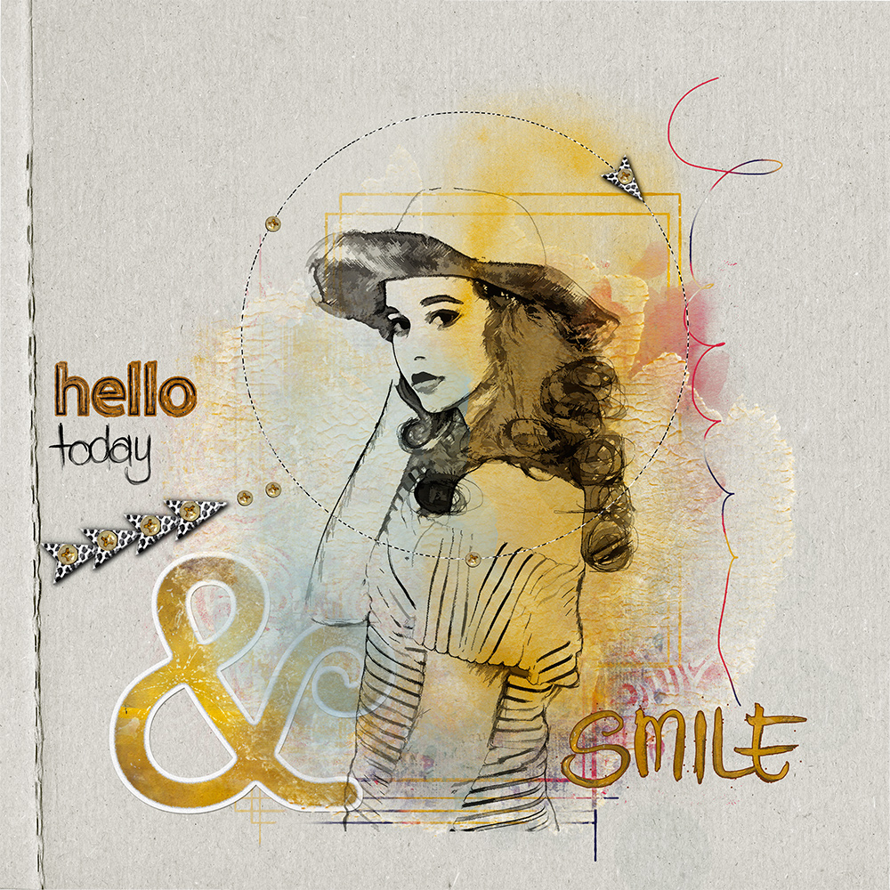 Layout Inspiration with SAY HELLO by CLIN D’OEIL