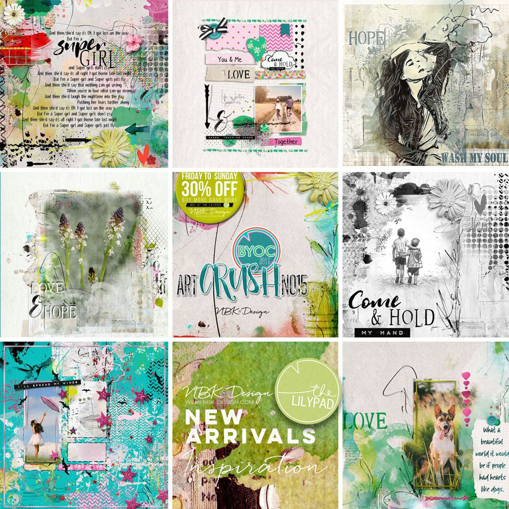 Some CT Layouts with artCrush No15