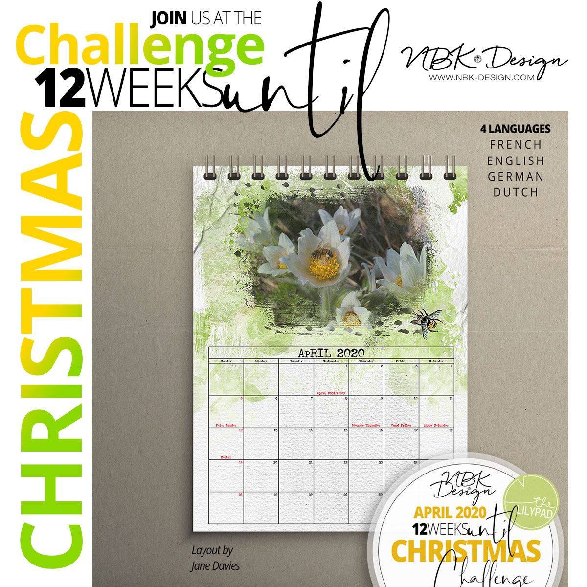 Join the APRIL – 12 weeks until Christmas Challenge @ the Lilypad